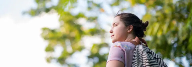 young female college student