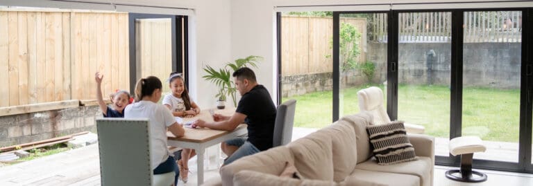 family at home