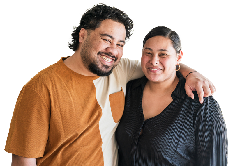 smiling couple