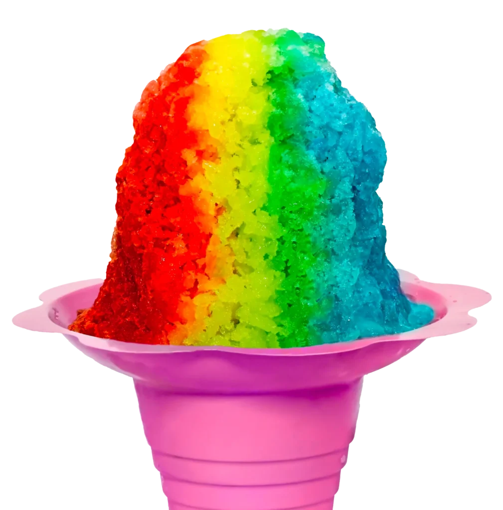 rainbow shave ice