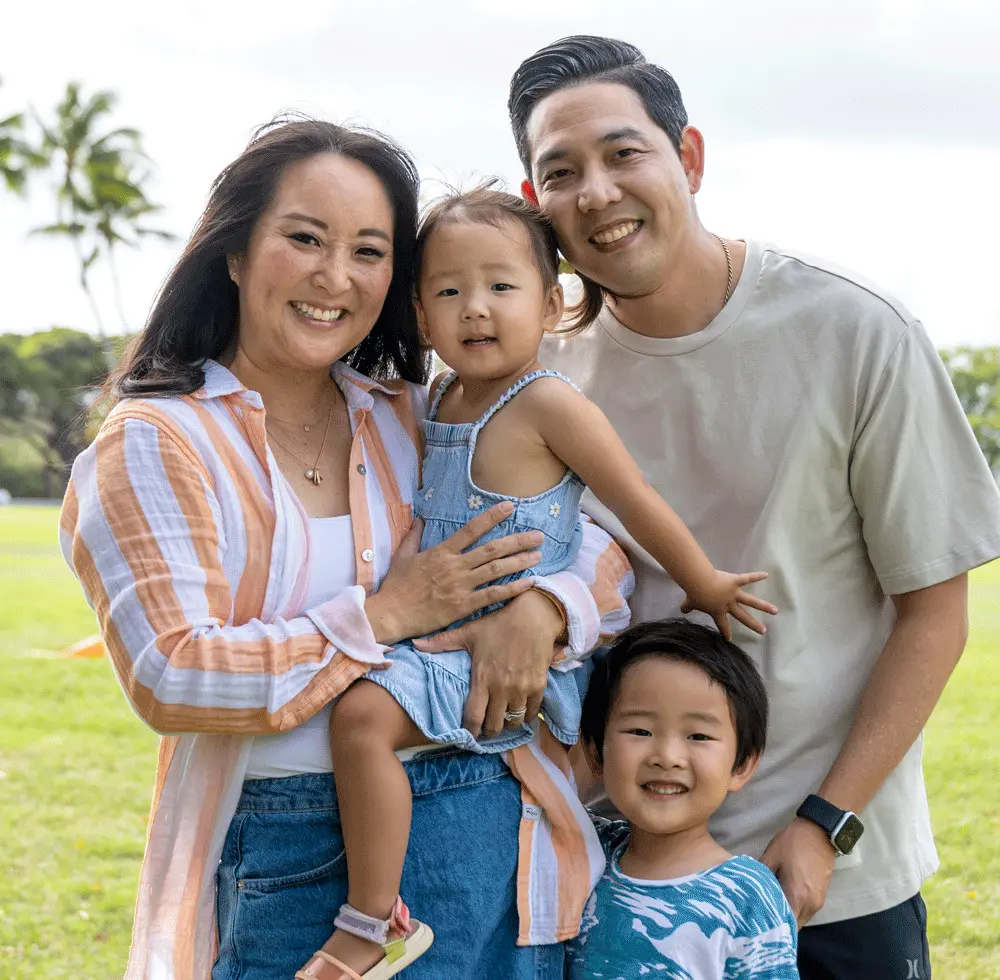 local family at the park
